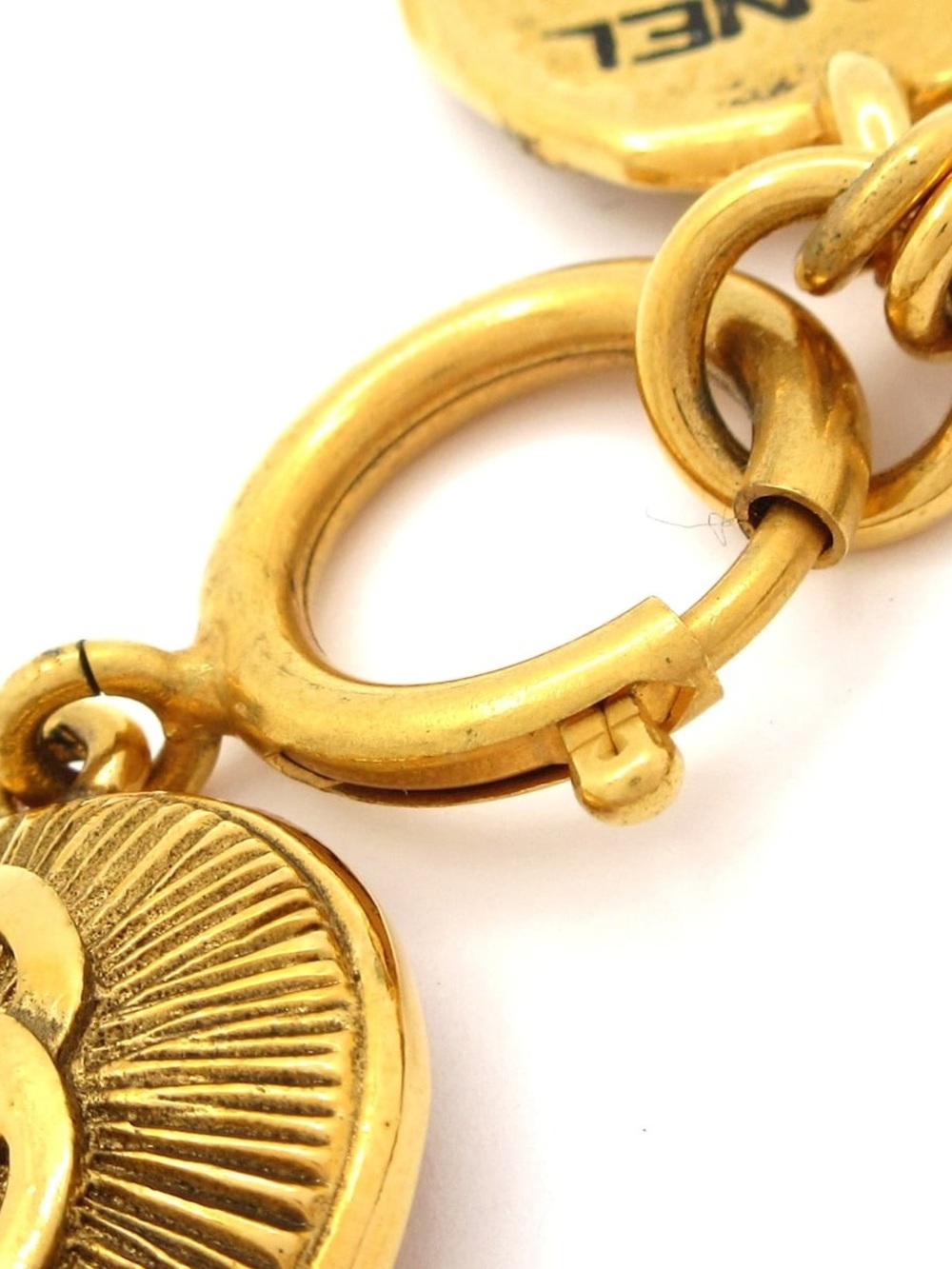 Authentic CHANEL 1980s Rue 31 Cambon Paris link bracelet gold plated - Picture 5 of 7